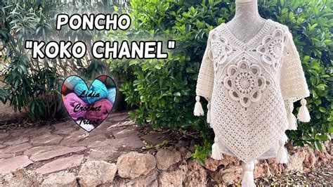 lidia chanel|Poncho crochet Koko Chanel: tutoriels crochet Lidia Crochet Tricot.